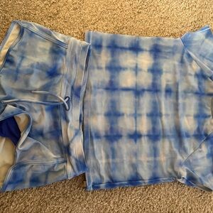 Blue Tie-Dye Activewear Set